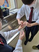 残留塩素とPHの検査をしました